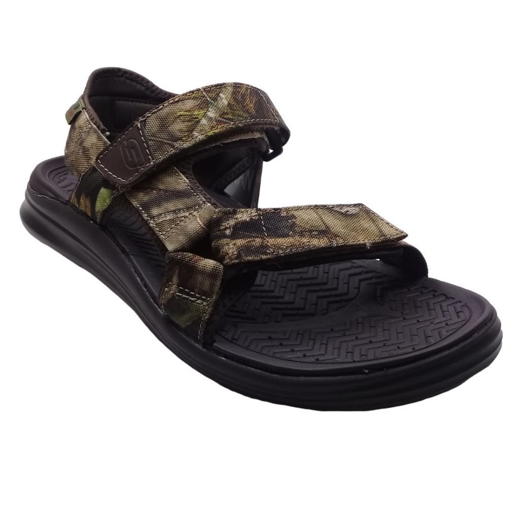 Skechers Men's NEW Sargo Namor Luxe Foam Camouflage Sandals Hook & Loop Straps - Picture 1 of 13